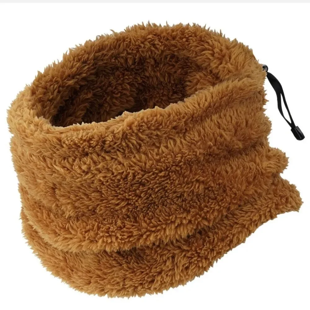Winter Fleece Neck Warmer Gaiter Half Face Mask Men Women Windproof Ski Bandana